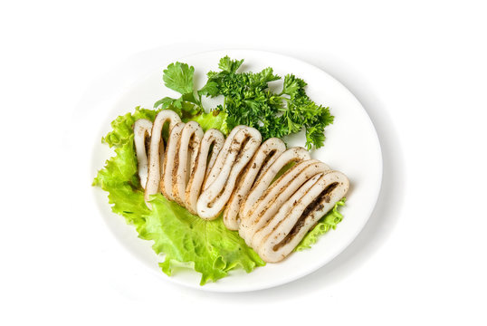 sliced squid