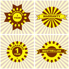 Fototapeta premium Vector guarantee label.