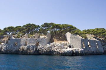 ruines en bord de mer