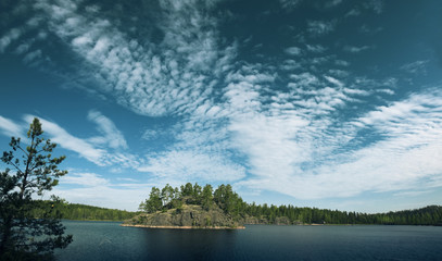 Island at the lake