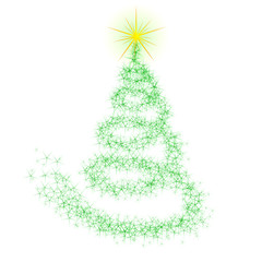 christbaum aus glitter II