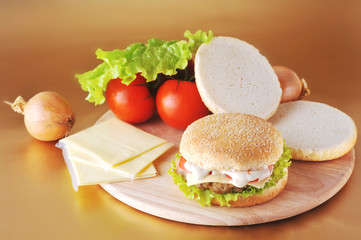 sandwich with  cutlet
