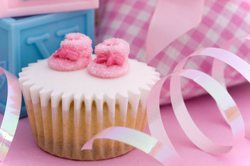 Cupcake for a baby shower
