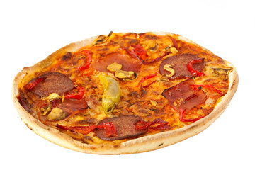 pizza salami,freigestellt