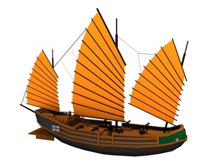 chinese pirate ship © bescec
