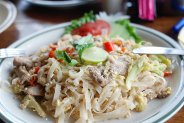 thailand style fried noodle
