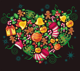 Christmas heart