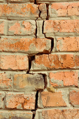 Crack in a wall