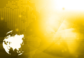 Obraz premium Asia map technology-style artwork