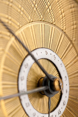 Detail of antique clock with Arabic numeral