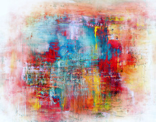 Hand-painted background. SELF MADE.