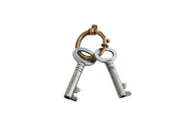 Isolated Keys on White