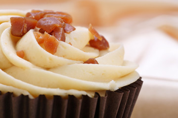banana and toffee cupcake