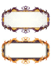 set of two classical banners