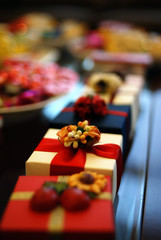 Obraz na płótnie Canvas sweets given on weddings