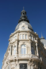 Fototapeta na wymiar Cartagena town hall, Spanish landmark