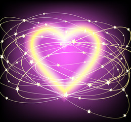 Glowing heart