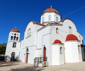 Rethymnon white church panorama