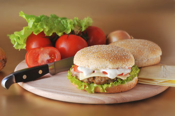 sandwich with  cutlet