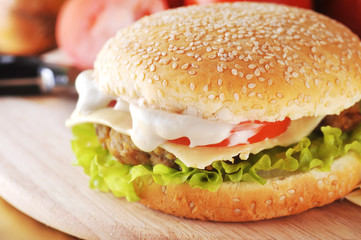 sandwich with  cutlet