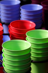 Colorful pots