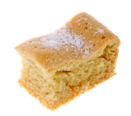 Delicious cake isolated on white background