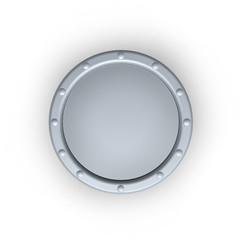 Obraz premium round metal shield