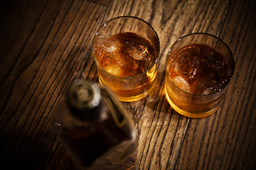 glasses from whisky