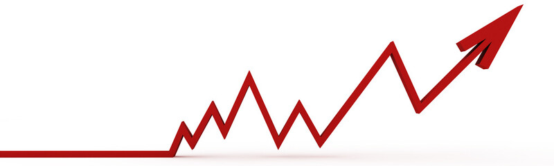 Business graph with grid