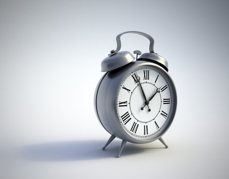 Classical alarmclock - time concept illustration