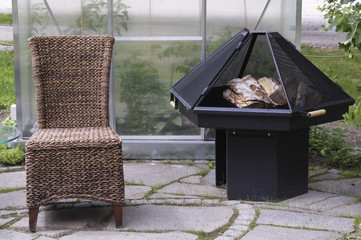 Garden fireplace