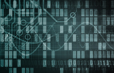 Obraz premium Futuristic Network Energy Data Grid