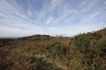 view of a small mountain in brittany