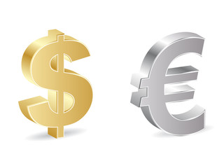 dollar and euro icon