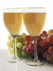 wine and grapes