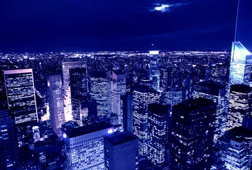 Deurstickers city at night © olly