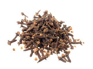 cloves closeup isolated on white background