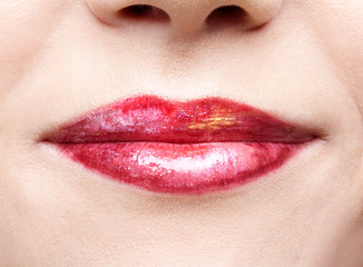 Fototapeta premium girl's lips