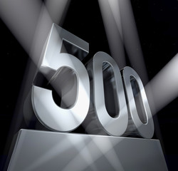 500 birthday celebration anniversary - obrazy, fototapety, plakaty