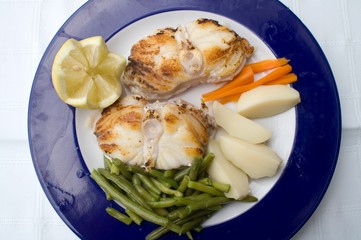 monkfish with potatoes