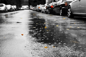 Autos und Regen