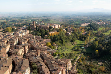 Sienne vue du ciel
