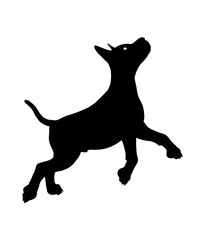 Puppy Dog Illustration Silhouette