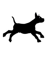 Puppy Dog Illustration Silhouette