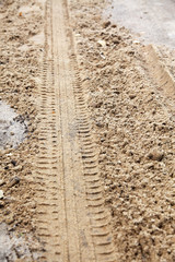 Trace on sand