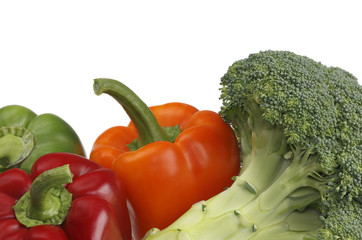 Paprika and broccoli