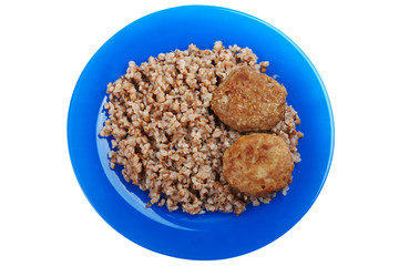 Cutlet buckwheat food