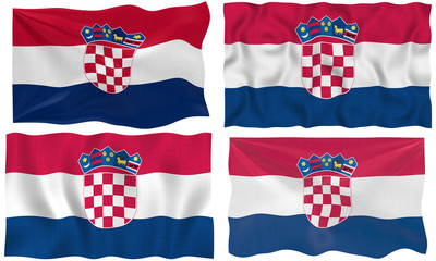 Obraz premium Flag of Croatia