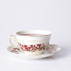 Fototapeta premium vintage cup of hot tea