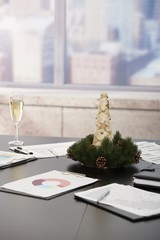 Christmas decoration in office